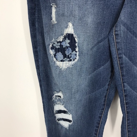 Tinseltown Distressed Skinny Jeans Great Stretch - Picture 3 of 10